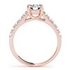 Image 2 : 1.05 ctw Certified VS/SI Diamond Ring 18k Rose Gold - REF-133N6F