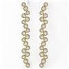 Image 2 : 3.72 ctw Diamond Designer Earrings 18K Yellow Gold - REF-360K2Y