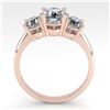 Image 3 : 2 ctw VS/SI Diamond Past Present Future Designer Ring 14k Rose Gold - REF-390H8R