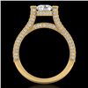 Image 1 : 2 ctw VS/SI Diamond Micro Pave Ring 18k Yellow Gold - REF-290H9R