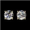 Image 1 : 1.05 ctw Certified Quality Diamond Stud Earrings 10k Yellow Gold - REF-72X3A