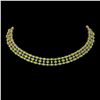 56.93 ctw Peridot & Diamond Necklace 10K Rose Gold - REF-527K3Y