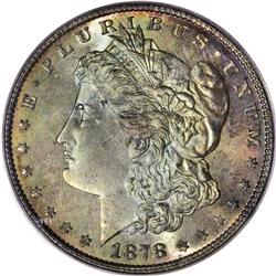 1878 8TF S$1 MS67 PCGS. VAM-14.3. In early 1878, the M