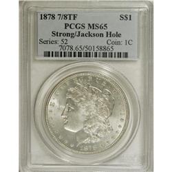 1878 7/8TF S$1 Strong MS65 PCGS. VAM-41. A Top 100 Var