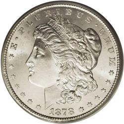 1878-CC S$1 MS66 PCGS. Untoned and completely brillian