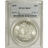 Image 3 : 1879 S$1 MS67 PCGS. Production of silver dollars was f