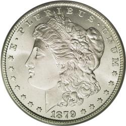 1879-O S$1 MS66 PCGS. A captivating, snowy-white Premi