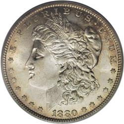 1880 $1 8/7 Overdate MS66 PCGS. VAM-9, R.4. A Top 100