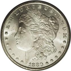 1880-CC S$1 8 Over Low 7 MS66 PCGS. VAM-6. A Top 100 V