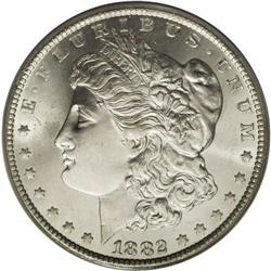 1882-CC S$1 MS67 PCGS. Dollars from the Carson City Mi