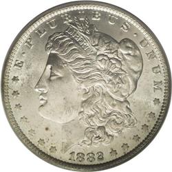 1882-O/S S$1 MS64 PCGS. Ex: Jackson Hole. VAM-4. A Top