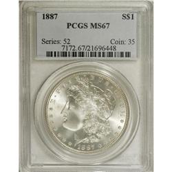 1887 S$1 MS67 PCGS. This is a fully brilliant Superb G