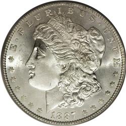 1887/6 S$1 MS66 PCGS. Jackson Hole. VAM-2. A Top 100 V