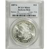 Image 3 : 1887/6 S$1 MS66 PCGS. Jackson Hole. VAM-2. A Top 100 V
