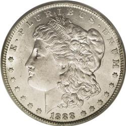 1888-O S$1 Doubled Die Obverse AU58 PCGS. VAM-4. A Top