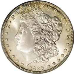 1895-O S$1 MS64 PCGS. Jackson Hole. Pale champagne col