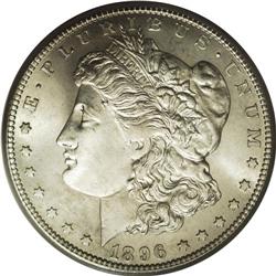 1896-S S$1 MS65 PCGS. Ex: Bermuda. The luster is brigh