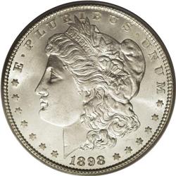 1898 S$1 MS67 PCGS. This Superb Gem is one of the fine