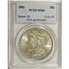 Image 3 : 1901 S$1 MS64 PCGS. Only a trace of pale champagne ton