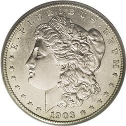 1903-S S$1 Small S AU58 PCGS. Ex: Jackson Hole. VAM-2.