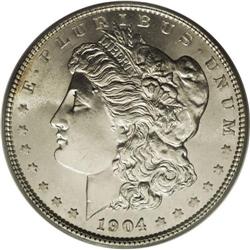 1904 S$1 MS66 PCGS. In his Morgan And Peace Dollar Tex