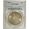 Image 3 : 1904-S S$1 MS67 PCGS. A satiny Superb Gem with medium
