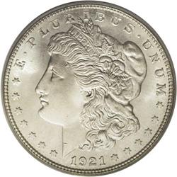 1921-S S$1 MS66 PCGS. Ex: Jackson Hole. The keen-eyed