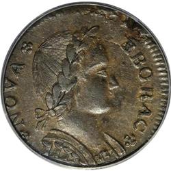 1787 COPPER Nova Eborac Copper, Seated Left MS62 Brown