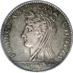 1796 MEDAL Castorland Medal, Silver AU50 PCGS. Breen-1