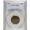 Image 3 : 1794 1/2 C AU55 PCGS. C-9, B-9, R.2. Die State 3. This