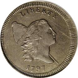 1797 1/2 C Plain Edge--Scratched--NCS. AU Details. C-2