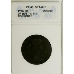 1796 1C Draped Bust, Reverse of 1794--Corroded--ANACS.