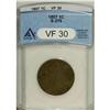 Image 1 : 1807 1C Large Fraction VF30 ANACS. S-276, R.1. This is