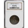 Image 1 : 1839 1C Silly Head MS60 Brown NGC. N-4, R.1. Sharply s
