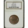 Image 1 : 1853 1C MS66 Brown NGC. N-25, R.1. Grellman Die State