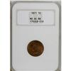 Image 1 : 1871 1C MS64 Red and Brown NGC. This satiny near-Gem i