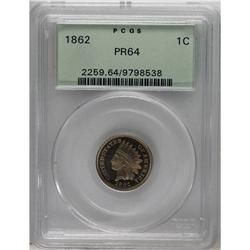 1862 1C PR64 PCGS. The overall color of this exactingl