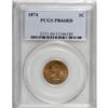 Image 3 : 1874 1C PR66 Red PCGS. This is a lovely Premium Gem pr