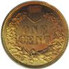 Image 2 : 1907 1C PR66 Red PCGS. Bright gold color, with a blush