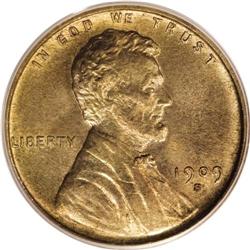 1909-S VDB 1C MS64 Red PCGS. Victor David Brenner prov