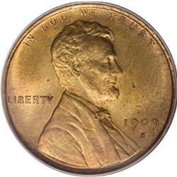 1909-S VDB 1C MS64 Red PCGS. A dusky orange-gold near-