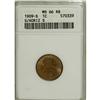 Image 1 : 1909-S 1C S Over Horizontal S MS66 Red and Brown ANACS