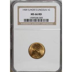 1909-S 1C S Over Horizontal S MS66 Red NGC. FS-012.3.