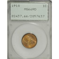 1910 1C MS66 Red PCGS. This Premium Gem has gorgeously