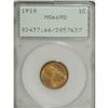 Image 1 : 1910 1C MS66 Red PCGS. This Premium Gem has gorgeously