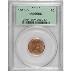 1913-D 1C MS65 Red PCGS. A popular early issue. The wa