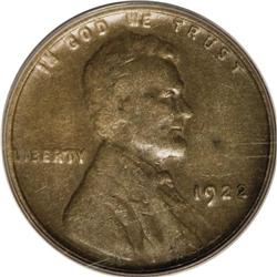 1922 No D 1C Strong Reverse XF40 PCGS. FS-013.2. Die P