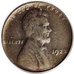 1922 No D 1C Strong Reverse AU53 PCGS. FS-013.2. Die P