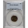 1926-S 1C MS64 Brown PCGS. Deep steel-blue and cherry-