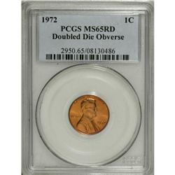 1972/72 1C Doubled Die MS65 Red PCGS. FS-033.3. The mo